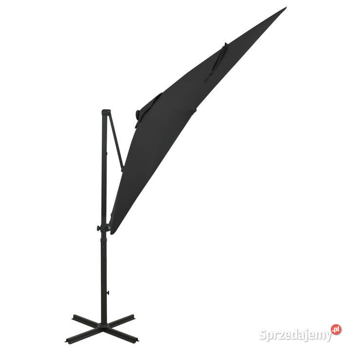 Parasol wiszący z lampkami LED i słupkiem 250 Warszawa