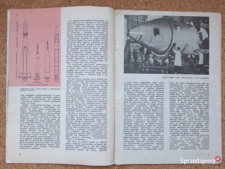 W Burakowski Rakieta Wostok militaria, broń, wojskowość mazowieckie