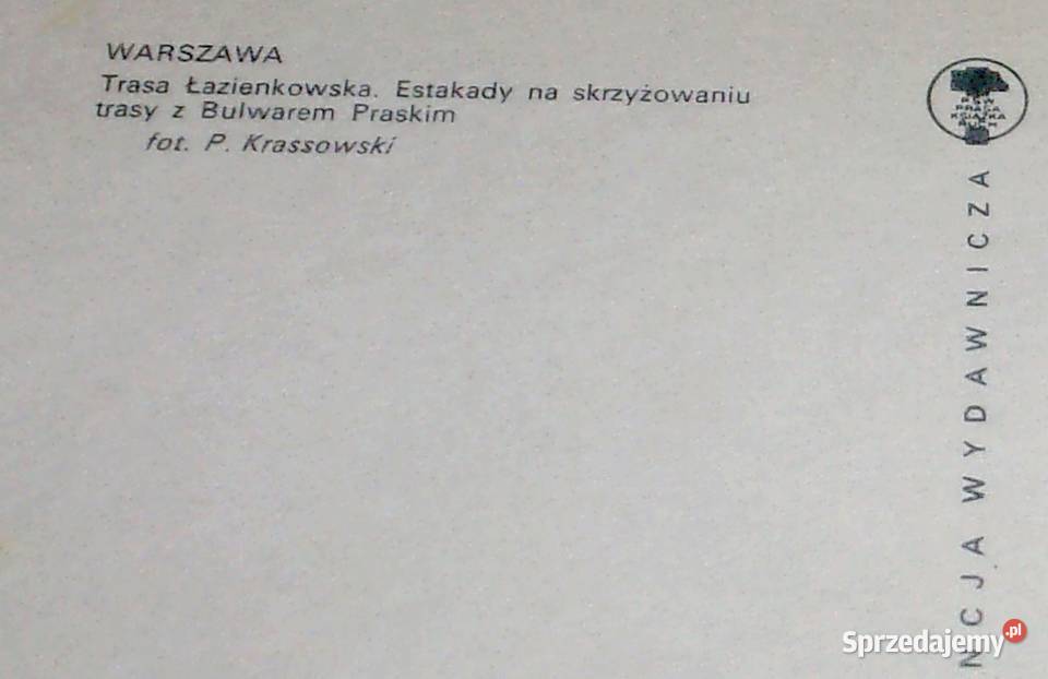 Warszawa na pocztówce z lat siedemdziesiątych Pruszków