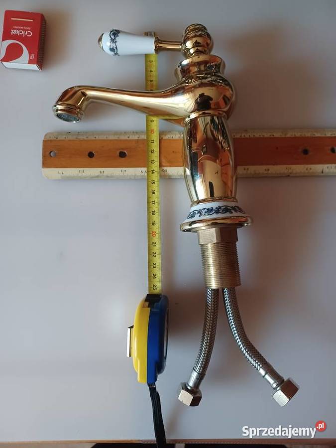 Bateria umywalkowa Mosiądz ceramika