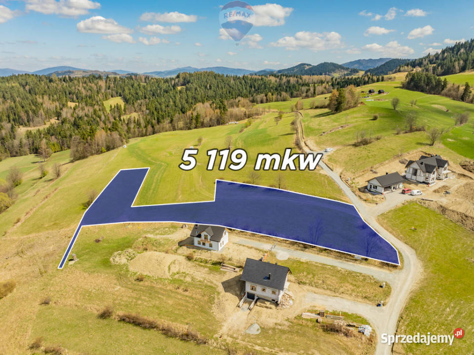 Działka widokowa w Rabce Zdrój Rabka-Zdrój