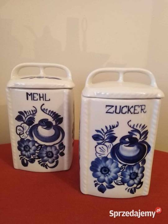 Pojemniki Fajans PRL Porcelana i szkło Wałbrzych sprzedam