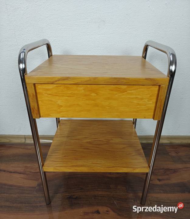 Szafki nocne stolik Chrom Dąb Jasny Art Deco mazowieckie sprzedam