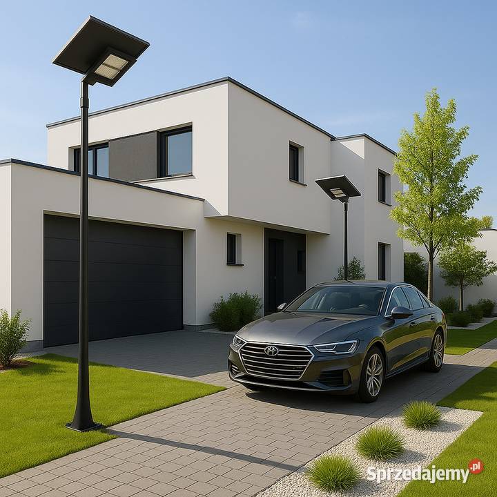 Lampa ogrodowa solarna LED latarnia słup Jeżowe