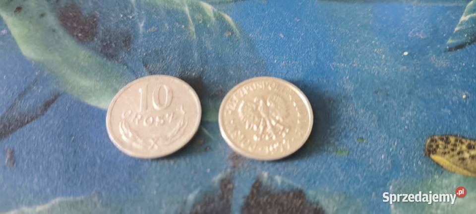 Monety PRL 10 groszy 1976 77 79 81 Gliwice