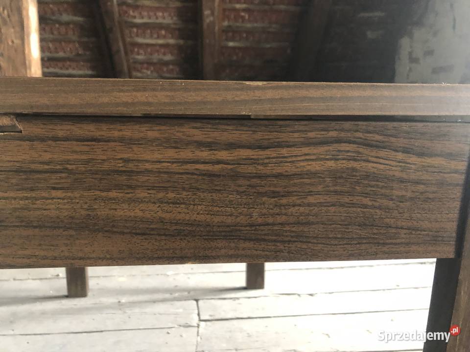 Stół ława stoli rozkładany ciemnobrązowy 75 x Stoły, krzesła, biurka opolskie Byczyna sprzedam
