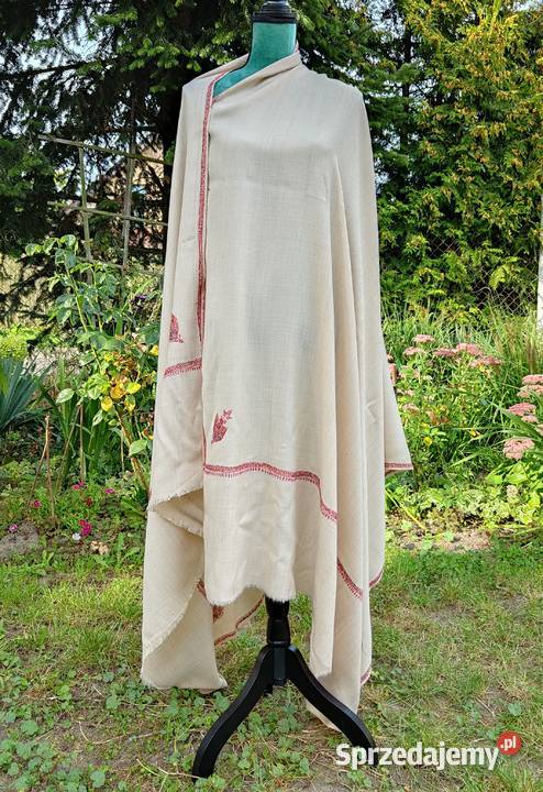 Szal orientalny indyjski haftowany haft paisley Uniseks Szczecin