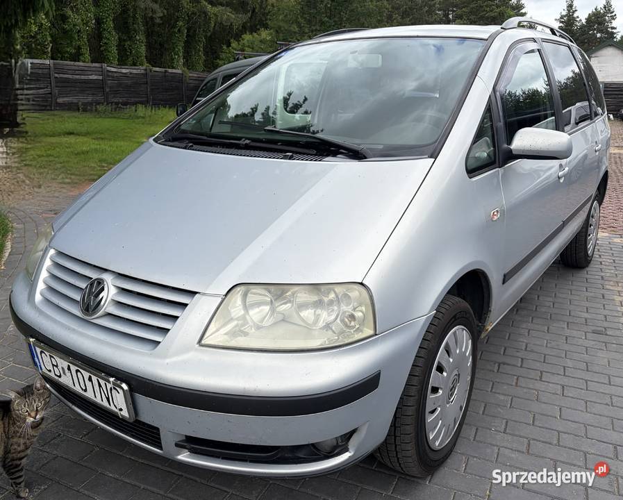 VW Sharan 19 TDI 7 osobowy Oryginał Lakier wspomaganie kierownicy