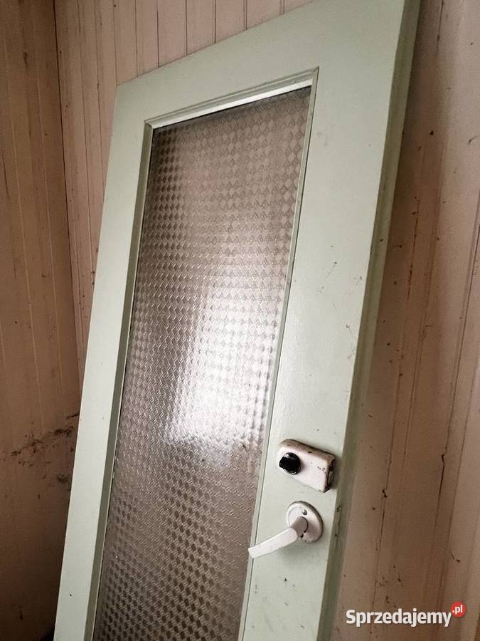 Drzwi drewniane z szybą Mielec sprzedam