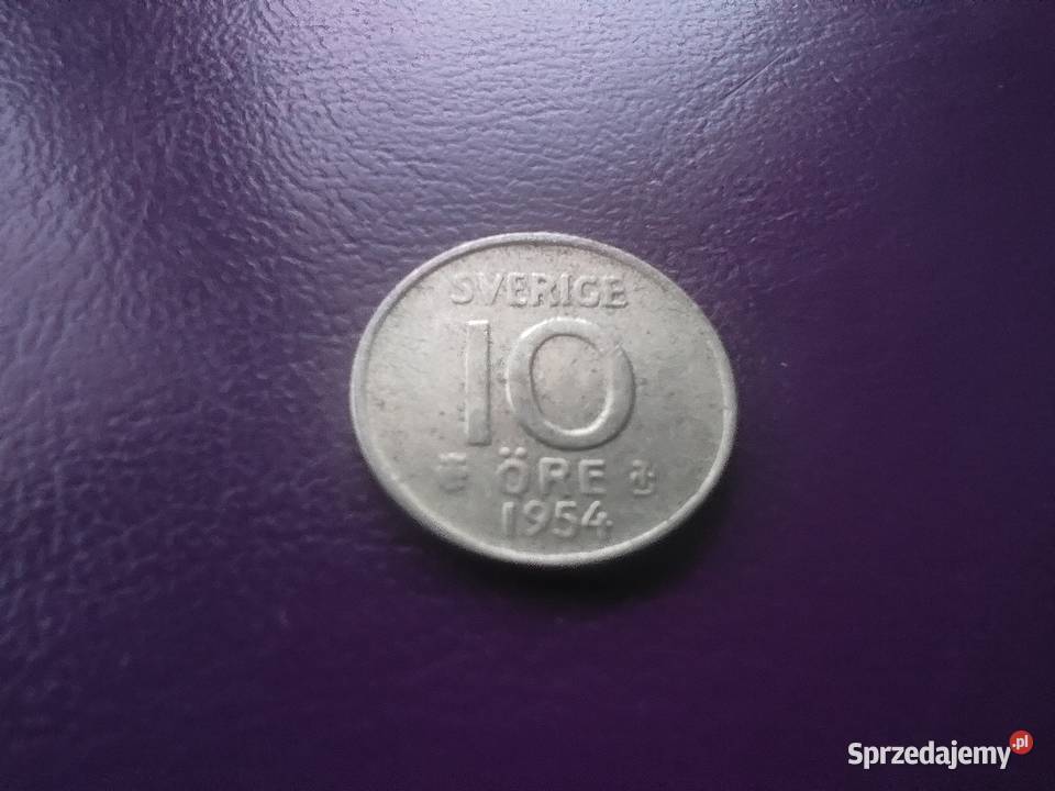 Moneta 10 ORE 1954 TS SZWECJA Srebro Rzadkość Pruszków