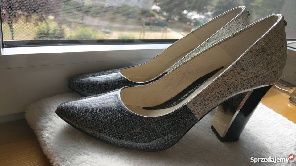 Buty śliczne markowe skórzane czółenka POLSKI Częstochowa