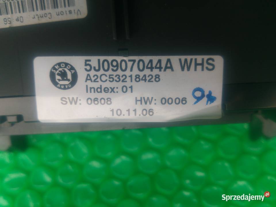 5J0907044A Skoda Fabia II panel nawiewu osobowe zachodniopomorskie Dębno