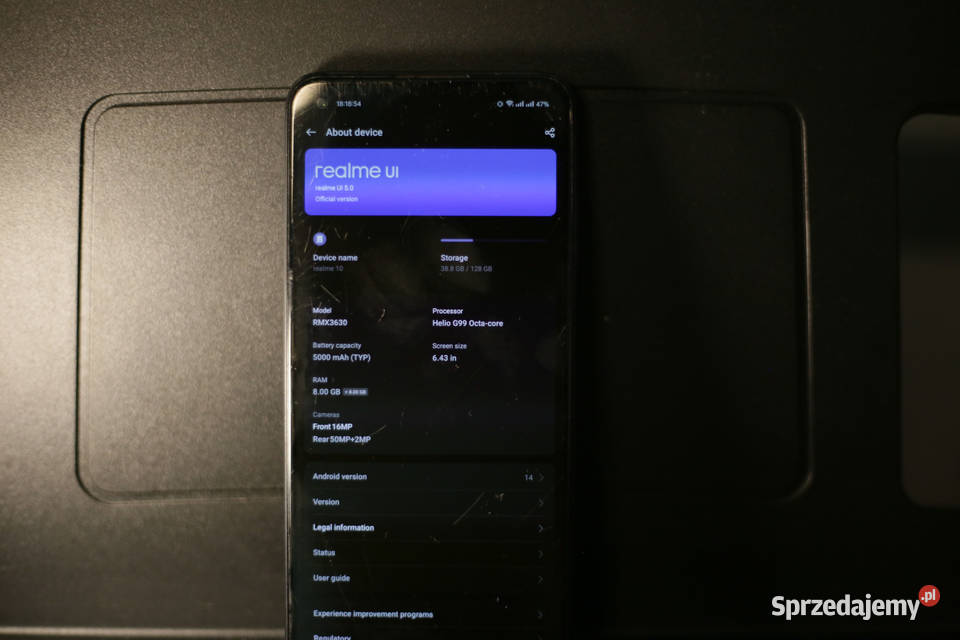 Zadbany telefon Realme 10 8 128 GB Android 14 Katowice