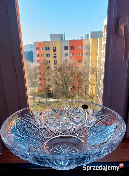 Wielka patera kryształowa Bohemia Wrocław
