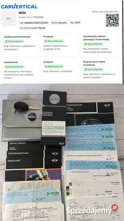 Mini Cooper R50 119 BEZ VALVETRONIC granatowy Płońsk