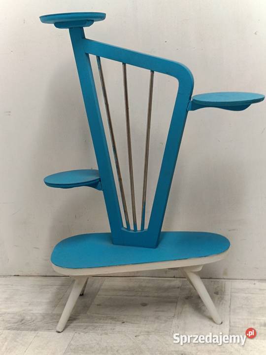 kwietnik drewniany kwietnik art deco rocka bily Radomsko