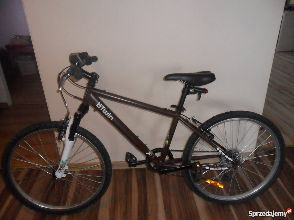2 rowery górskie bliźniaków BTWIN JUNIOR 24 kask Gliwice