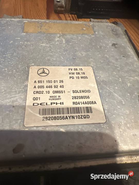 Komputer silnika mercedes a6511500126 wielkopolskie Margonin sprzedam