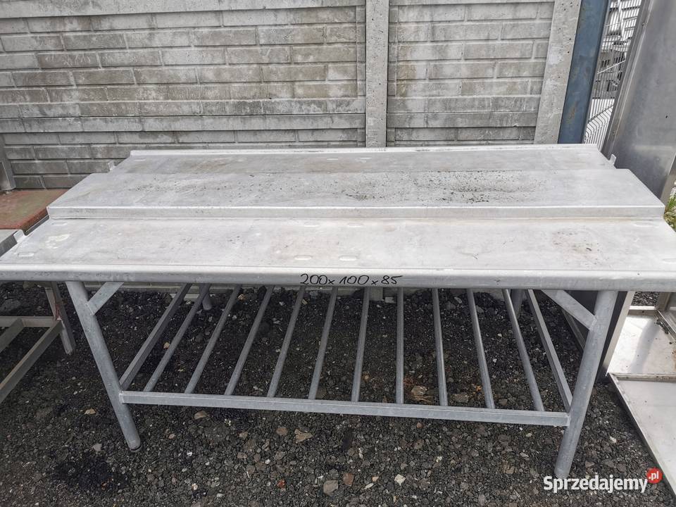Stół masarki aluminiowy 200x100x85 wielkopolskie Krotoszyn sprzedam