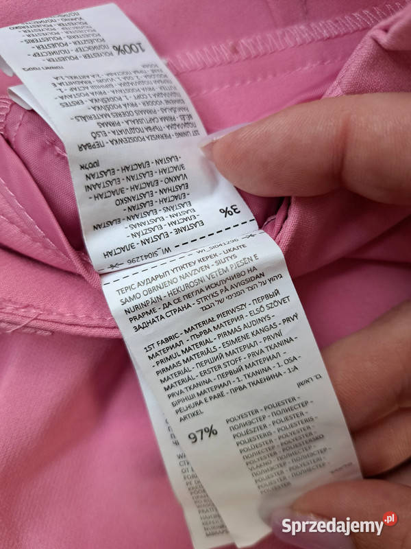 Różowe szorty damskie Sinsay XS różowy Trąbki Wielkie