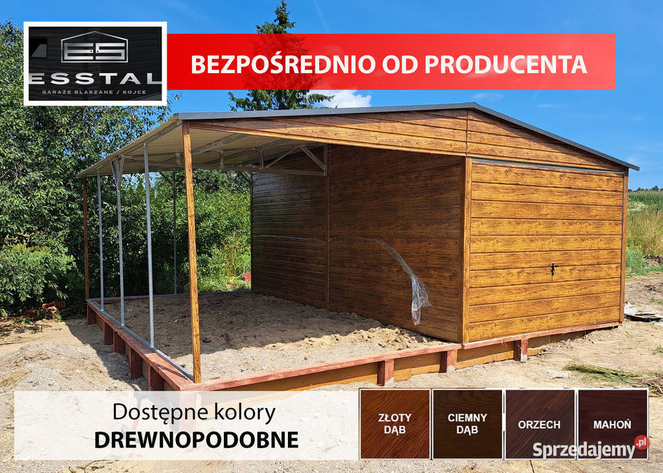 8 Garaż Złoty Dąb z zadasz bocznym Garaże 30m2 Wrocław