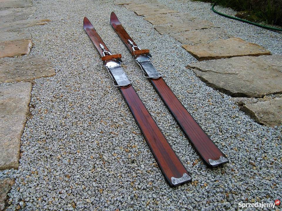 Stare drewniane narty Kandahar Szklarska Poręba