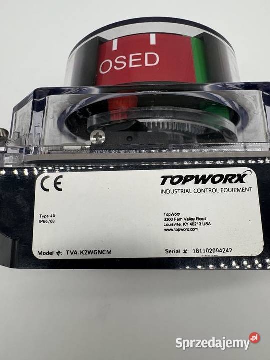Topworx TVAK2WGNCM Wyłącznik krańcowy zaworu Warszawa sprzedam