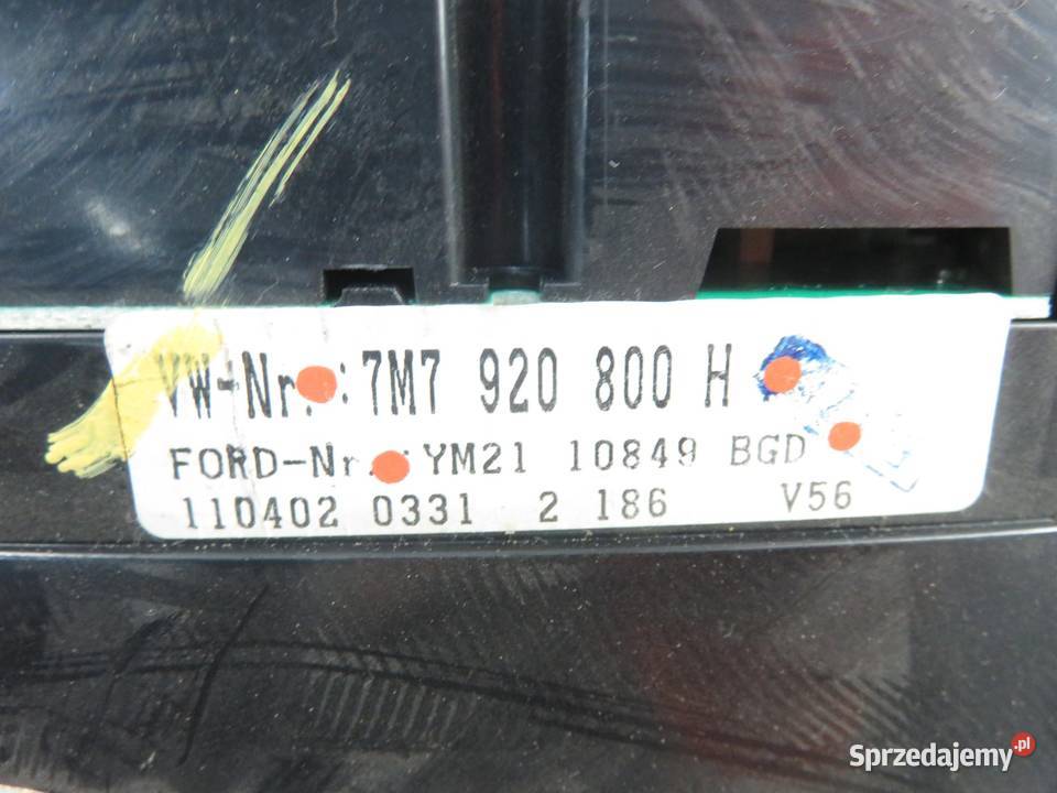 LICZNIK SEAT ALHAMBRA I 20 7M7920800H Liczniki i zegary małopolskie