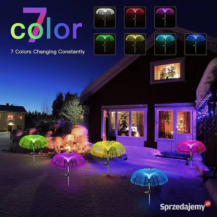 LAMPA SOLARNA OGRODOWA OZDOBNA MEDUZA