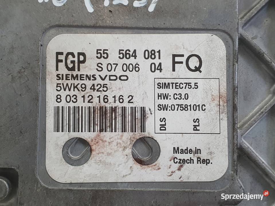 Opel Astra III H 18 16V STEROWNIK SILNIKA lubelskie Janów