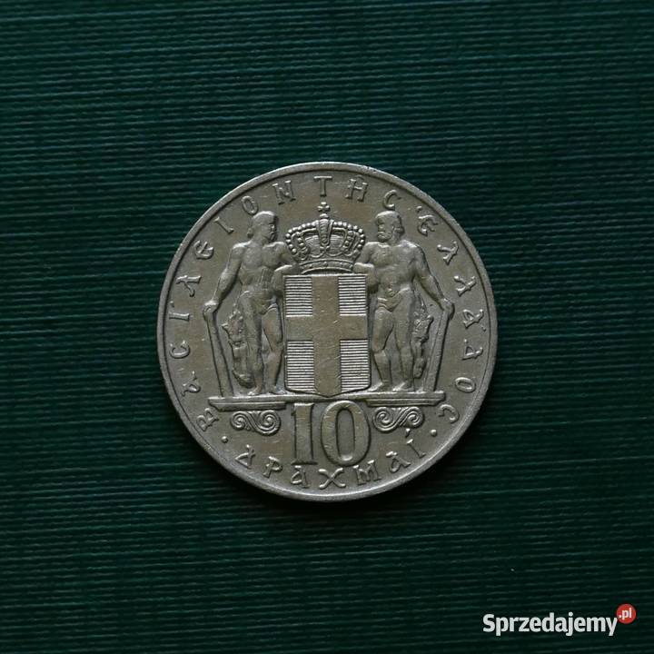 GRECJA 10 drachm 1968r