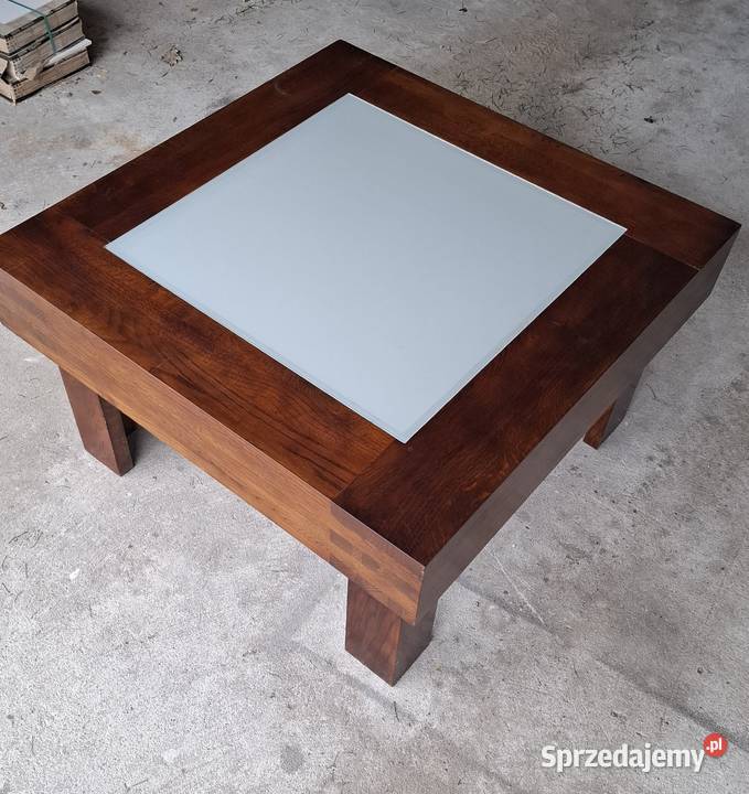 Solidna ciężka dębowa ława Stoliki kawowe i ławy Wieruszów