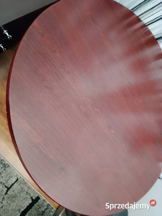 Stolik kawowy okrągły drewniany dębowy lite Dom i Ogród Bełchatów