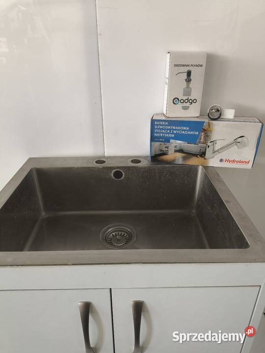 Szafka ze zlewozmywakiem duży zlew stal Warszawa