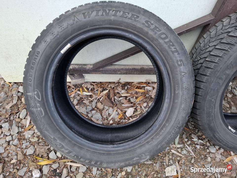 Opony zimowe dunlop 205 55 16r 2018 Samochodowe Czudowice
