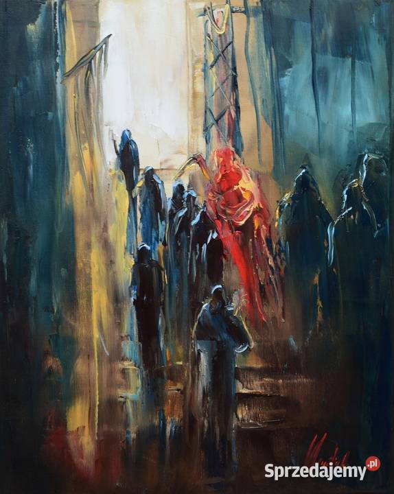 Obraz olejny z certyfikatem Żywot człowieka L Nowy Targ