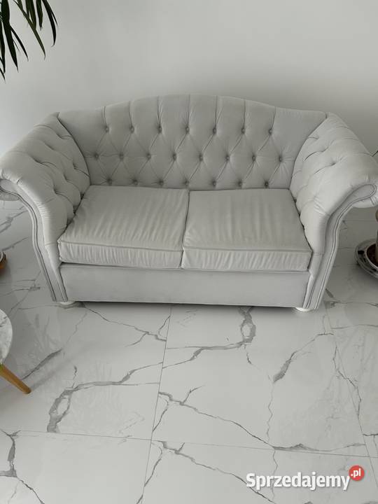 Dwuosobowa sofa Chesterfield z funkcją spania 170cm Białystok