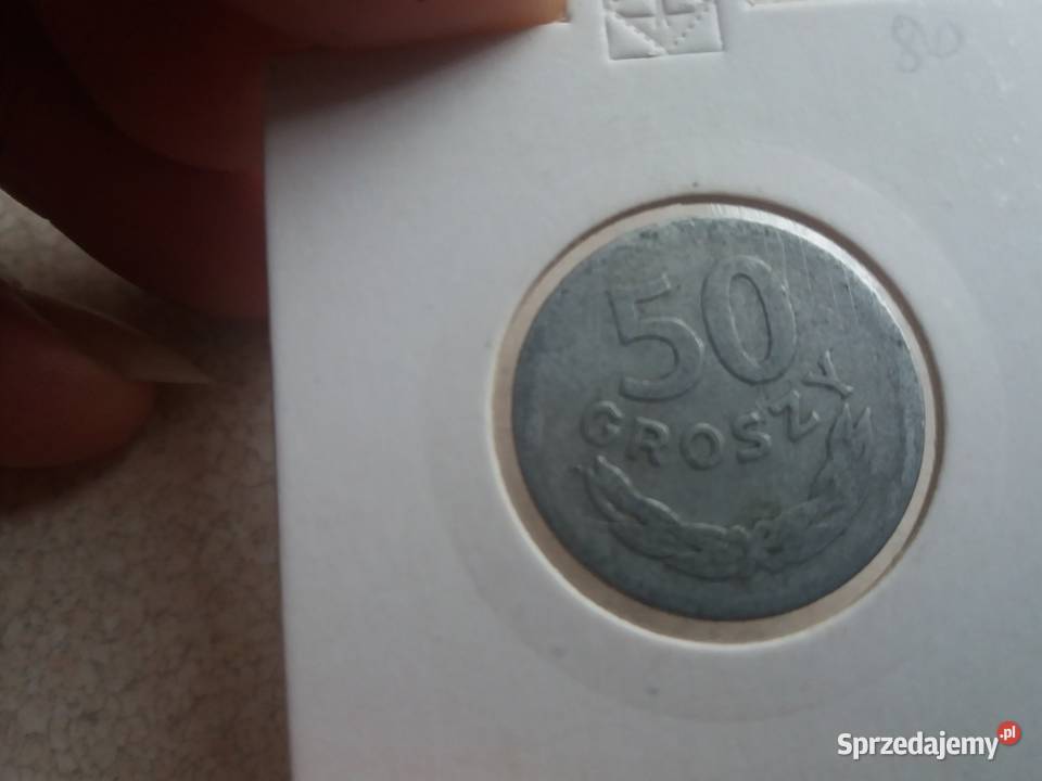 Moneta 50 groszy  bez znaku mennicy rok 1957