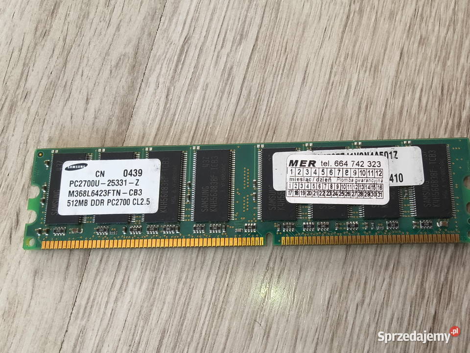 Kość pamięci SAMSUNG PC2700U25331Z