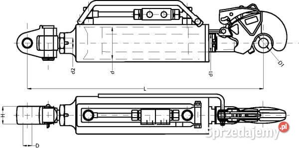 Łącznik górny hydrauliczny kat 3 3PHGCA240332 Kamionna