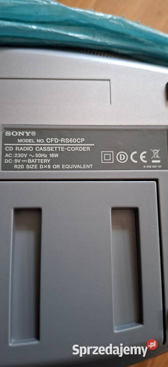 Radiomagnetofon Sony CFDRS60CP CD USB Pilot Kielce sprzedam