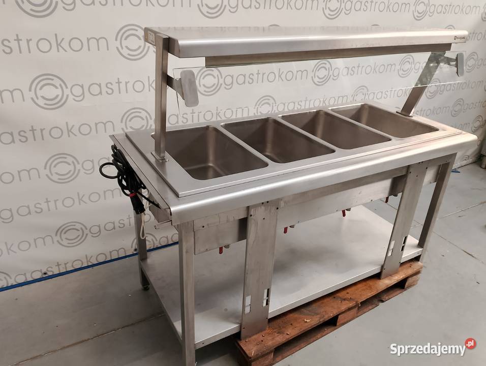 Stanowisko bemarowe 4xGN11 Stalgast z nadstawką Wrocław