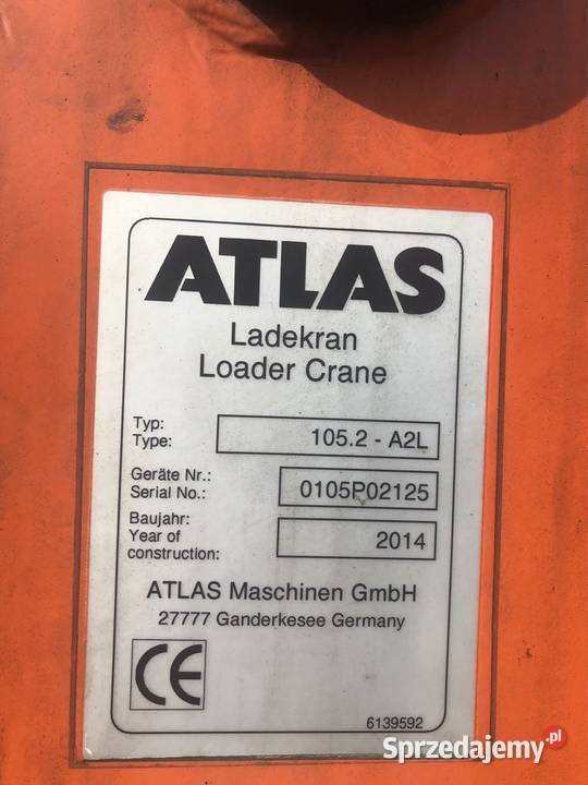 Mercedes arocs 2527 euro6 hds 6x2 2014 atlas nie Ropczyce