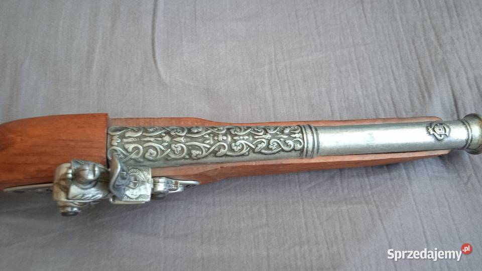 REPLIKA Pistolet skałkowy z XVIII w DENIX 1196G