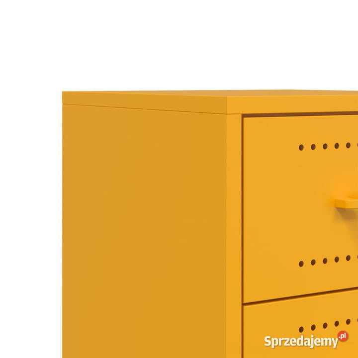 Szafka nocna musztardowa 36x39x435 stal WM846632 Nocne Warszawa