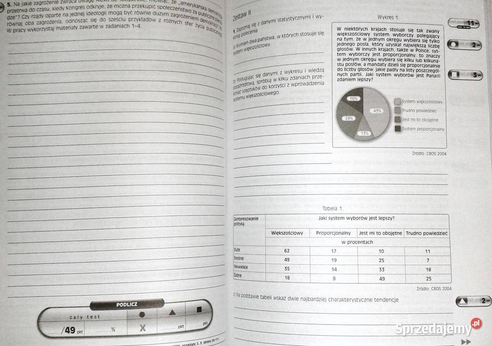 WOS Matura 2008 Testy maturzystów Maciej Chełm sprzedam