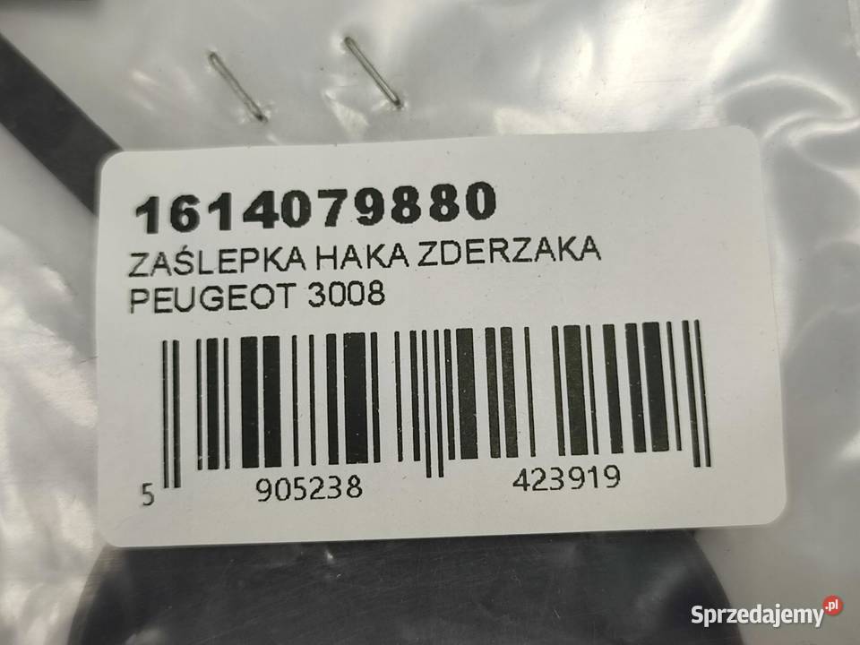 ZAŚLEPKA HAKA ZDERZAKA PEUGEOT 3008 2009 lubelskie sprzedam