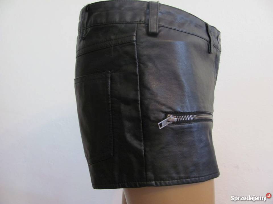 spodenki BIK BOK S czarne ozdobne zamki czarny Spodnie Zamość