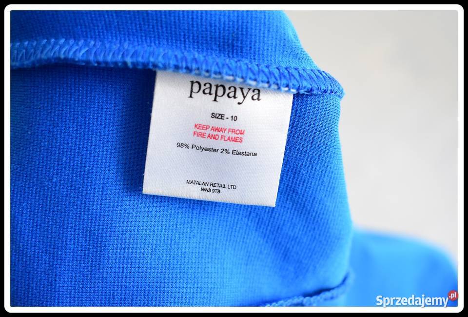 PAPAYA piękna niebieska sukienka 38 M Papaya mazowieckie Płock