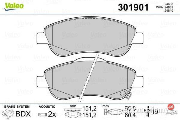 Klocki hamulcowe VALEO 301901 Gdańsk